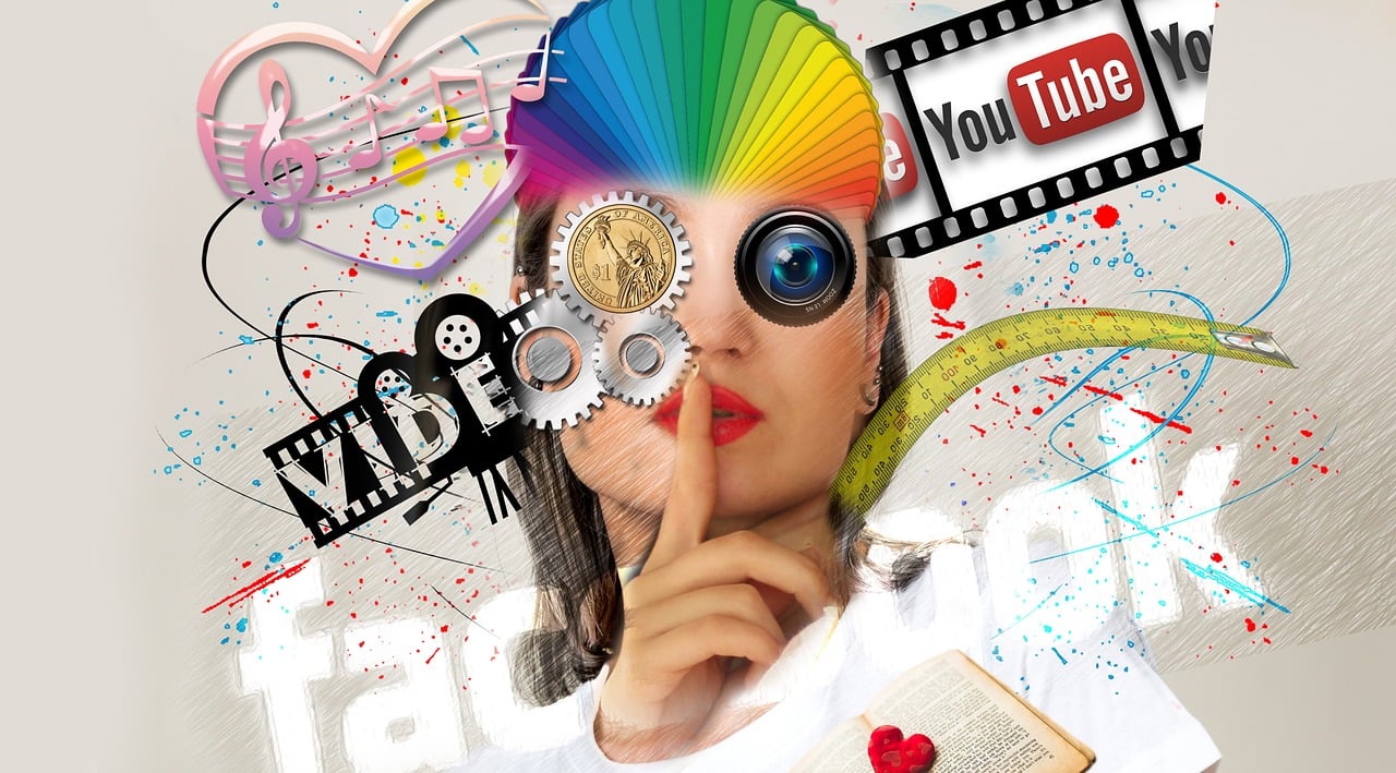 social media interaction woman