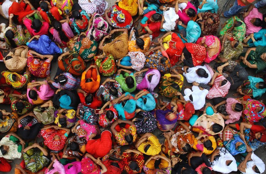 women, crowd, protest