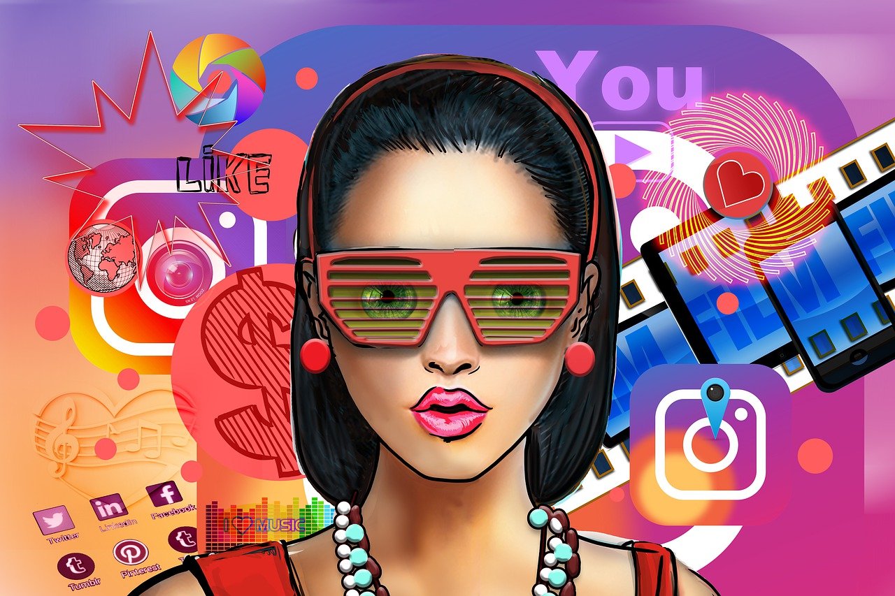 influencer, instagram logo, social media, woman, person, face, instagram, presence, marketing, business, network, advertiser, movie, music, tiktok, icon, lifestyle, online, internet, female, modern, dollar